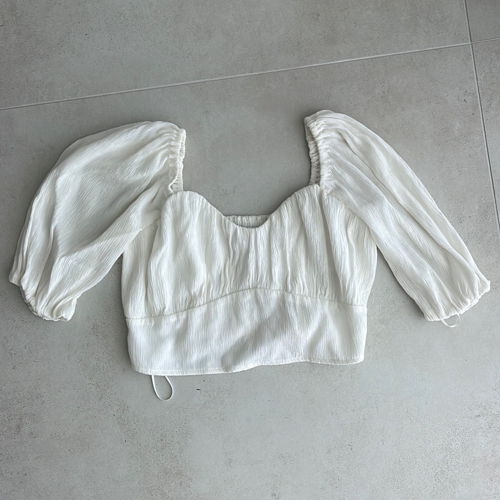 FREE Abercrombie and Fitch white blouse